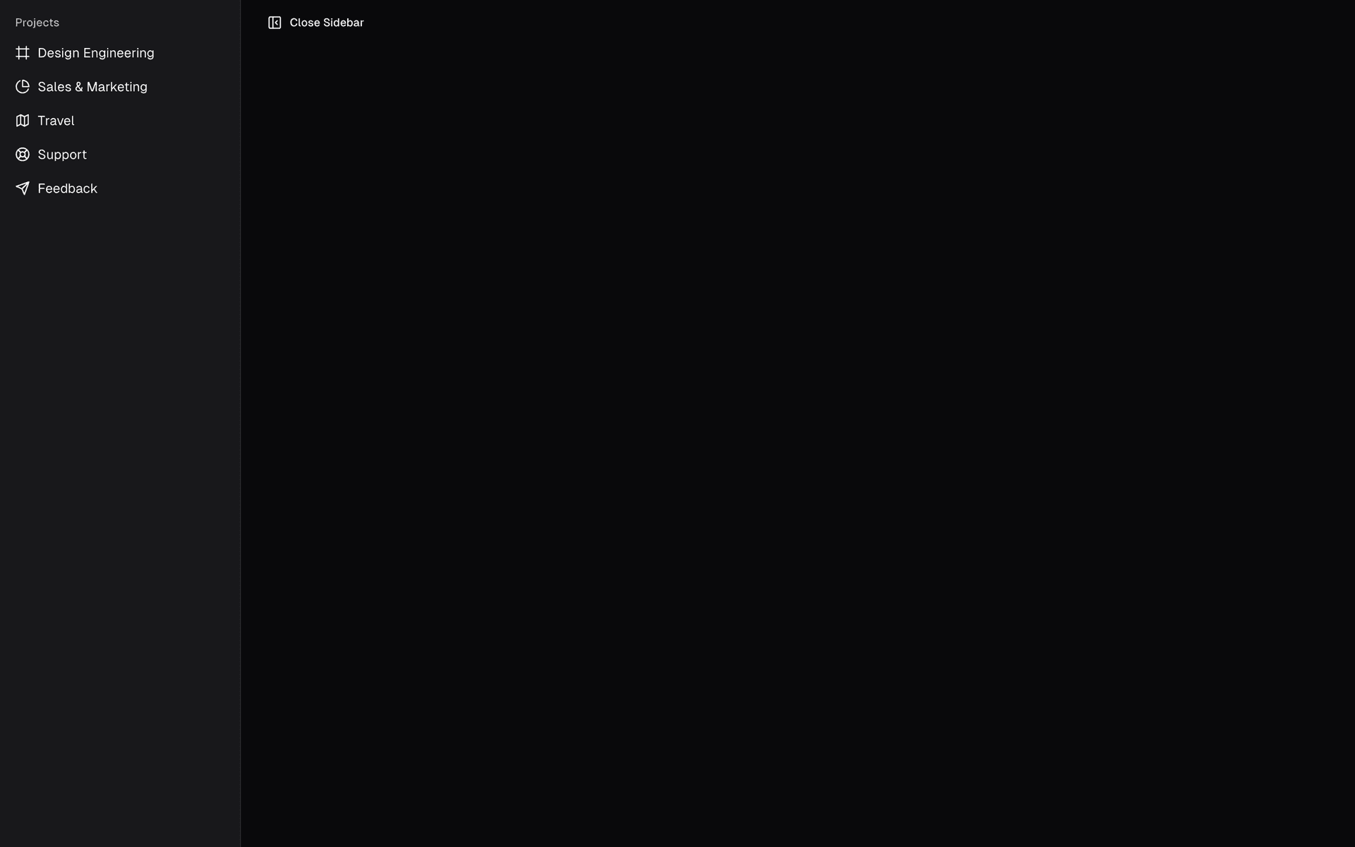 Sidebar - shadcn/ui